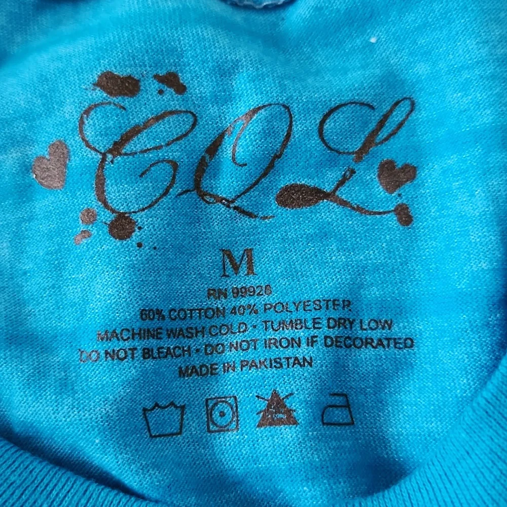 NWOT Panda Texting Graphic Tee Shirt Blue - Picture 2 of 4